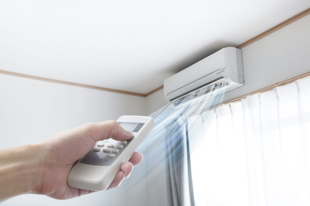 Ductless mini-split blowing cold air